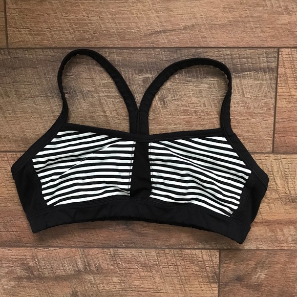 lululemon athletica Other - Lululemon Black Mint Y Sports Bra sz 12